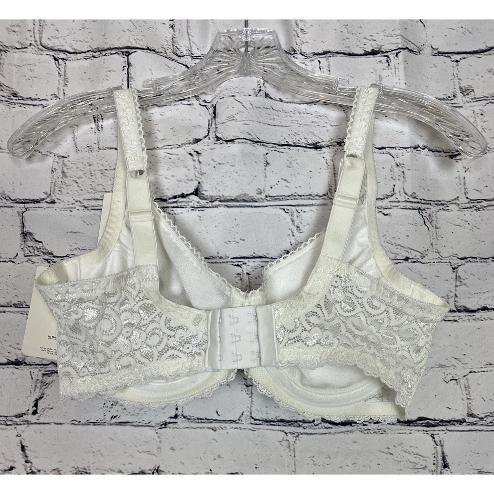 NWT‎ Playtex Secrets 4442 Full Figure Lightly Lined Underwire Bra 36D White - Picture 9 of 13